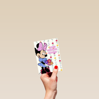 Minnie Mouse Hele fijne verjaardag bloemen