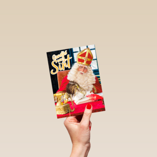 Sinterklaaskaart Groetjes van Sint