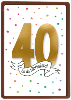 Verjaardagskaart 40 en de allerliefste