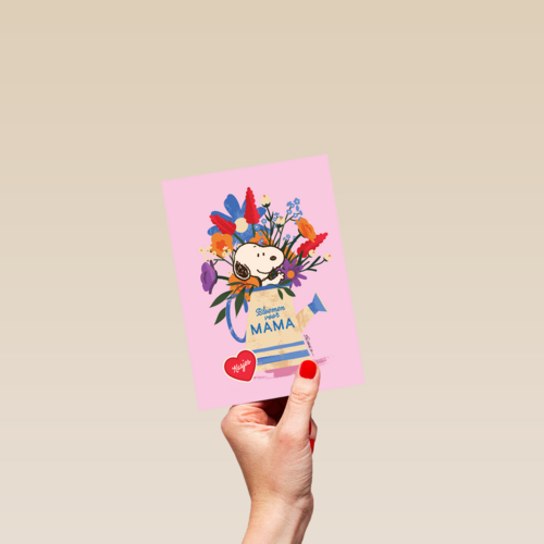 Bloemen voor mama Peanuts