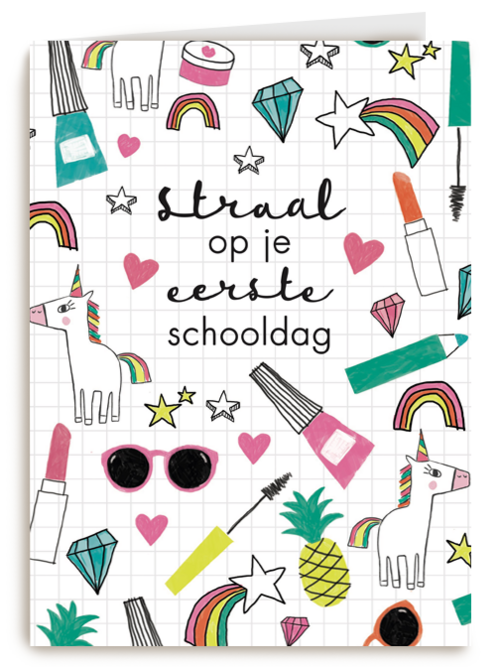 back to school straal of je eerste schooldag