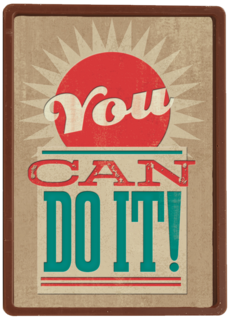 succes kaart you can do it