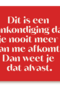 andC aankondiging