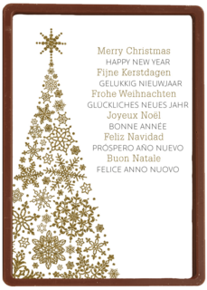 kerstboom van sneeuw