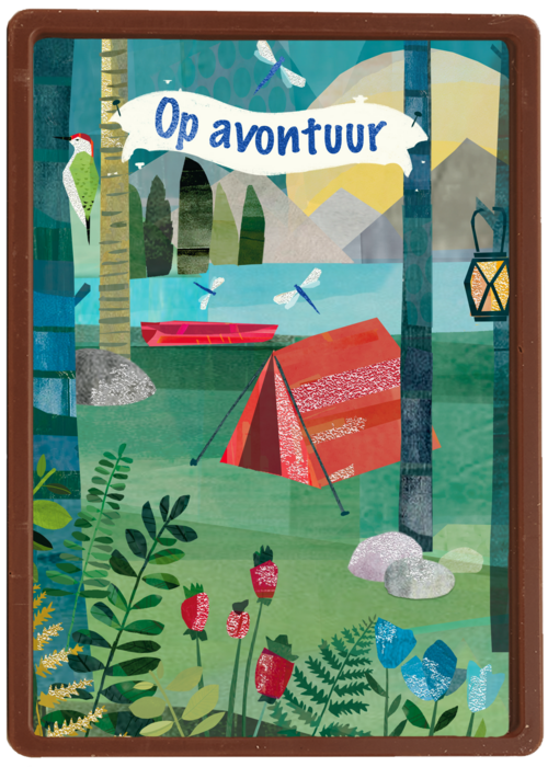Op kamp kaart op avontuur