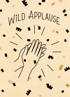 wild applause with confetti