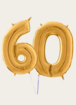 Cijferballon 60 Jaar Goud XL