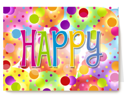 ballonnen en confetti happy