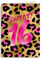 Verjaardagskaart sweet 16 tiener meisje