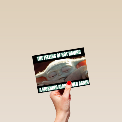 Star Wars Grogu pensioenkaart