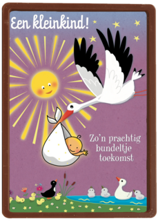 smile kaart een kleinkind ooievaar