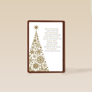 kerstboom van sneeuw