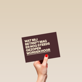 Gezakt kaart er mag nog steeds gezopen worden hoor