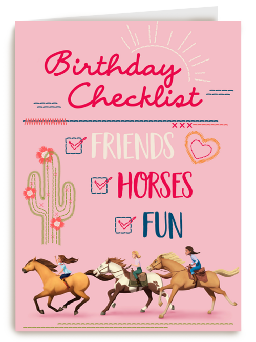 verjaardag kaart spirit birthday checklist