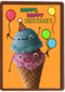 Verjaardagskaart ijsje Happy Birthday