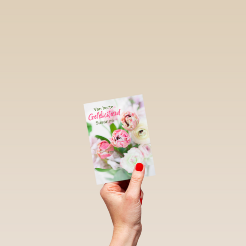 van harte gefeliciteerd bloemen