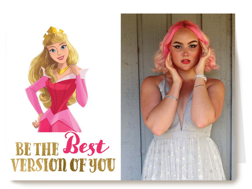 Prinsessenkaart Disney Be the best version of you