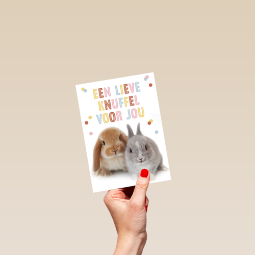 konijntjes een lieve knuffel voor jou