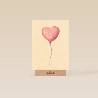 Ballon met hart zonder tekst