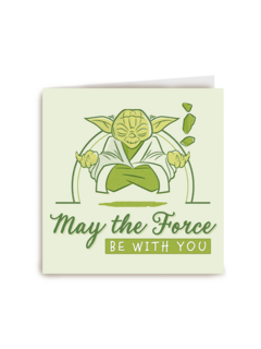 Zomaar kaart Yoda may the forece be with you