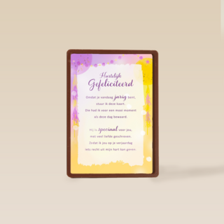 Verjaardagskaart vrouw klassiek Speciaal More than words