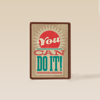 succes kaart you can do it