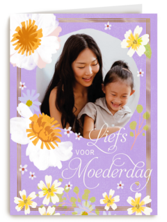 Foto kaart liefs voor moederdag