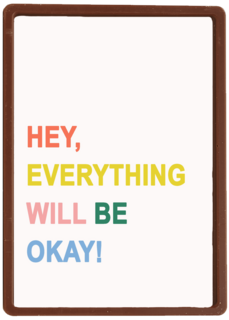 Sterktekaart everything will be ok Engels