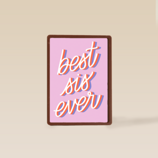 Verjaardagskaart tiener meisje Best sis ever