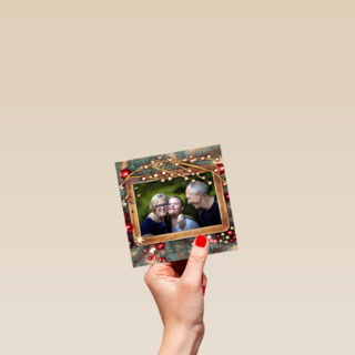 kerstkaart fotokaart fotoframe