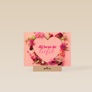 Roze bloemen jij bent de liefste