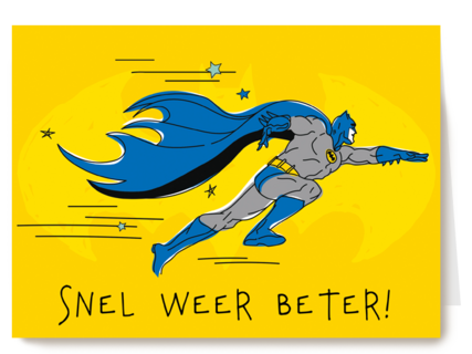 Batman beterschap kaart snel weer beter