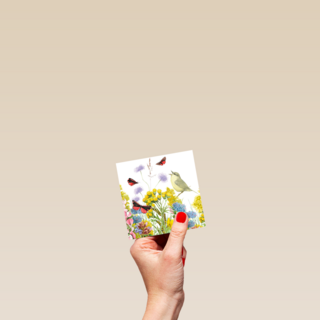Kaart flowers by Marjolein Bastin vogel bloemen vlinders