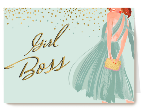 promotie kaart girl boss