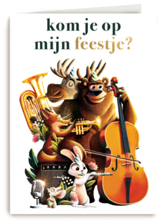 Folio Kom je op mijn feestje uitnodiging