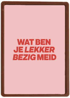 Succes kaart andc lekker bezig meid