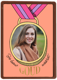 Jij bent goud waard fotokaart