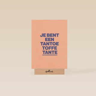 7e bent een tantoe toffe tante kaart