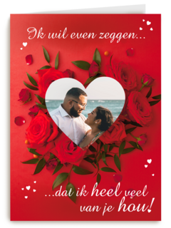 Hou heel veel van jou fotokaart
