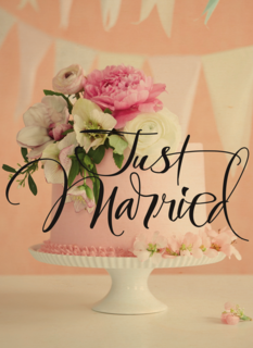 just married getrouwd