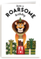 verjaardag kaart folio have a roarsome birthday leeuw