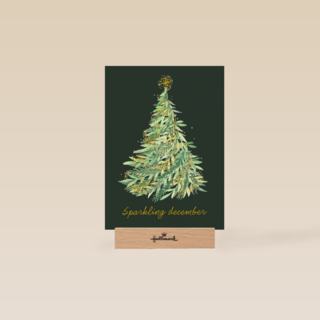 Kerstkaart klassiek Sparkling december