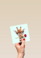 liefdeskaart grappig Giraffe met roos