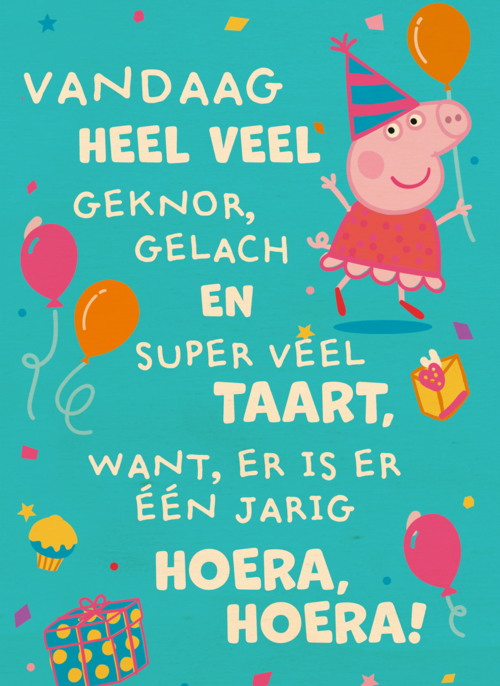 Peppa Pig Hoera Hoera