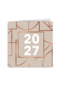 Nieuwjaar 2027 Grafisch rozegoud