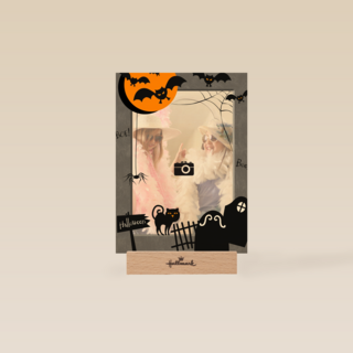 fotokaart halloween begraafplaats