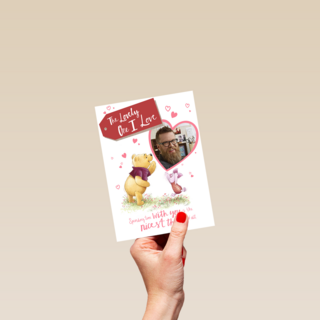 Valentijnskaart foto Winnie the Pooh