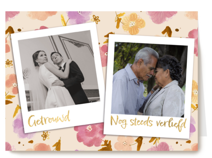 Getrouwd en nog steeds verliefd fotokaart