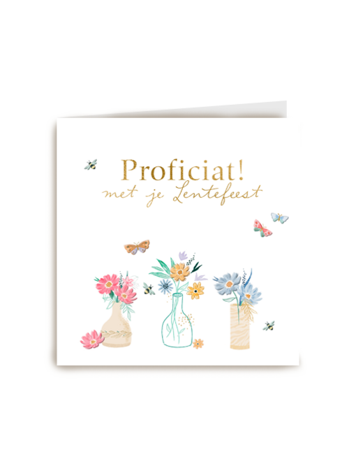 Proficiat met je lentefeest bloemen