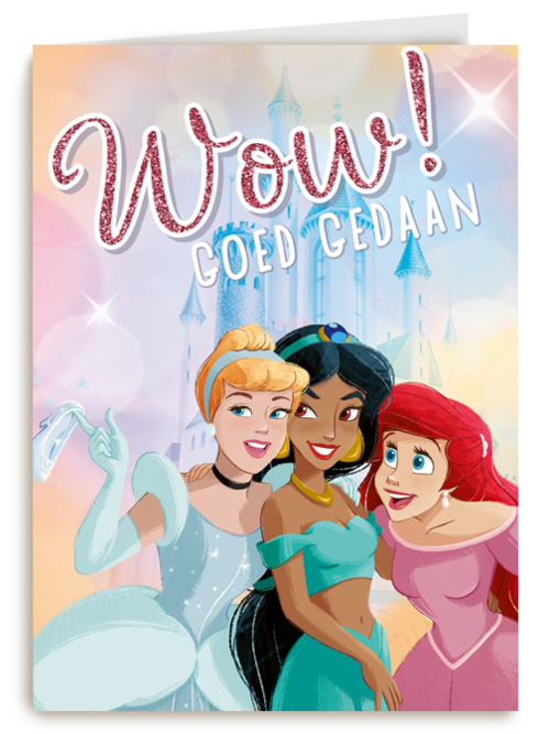 Compliment kaart Disney princessen Wow